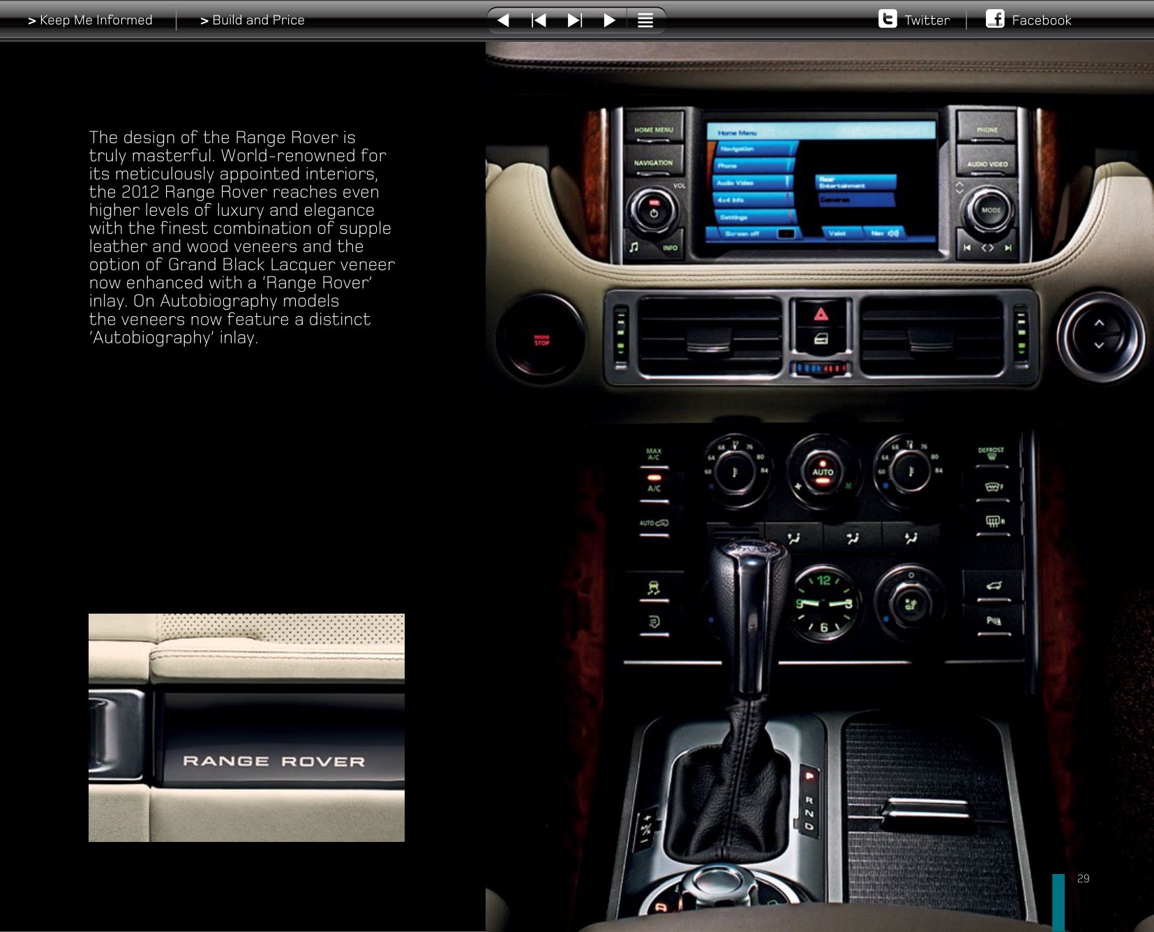 2012 Range Rover Brochure Page 66